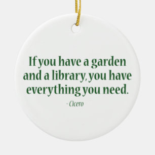 If You Have A Garden & A Library Ceramic Tree Decoration