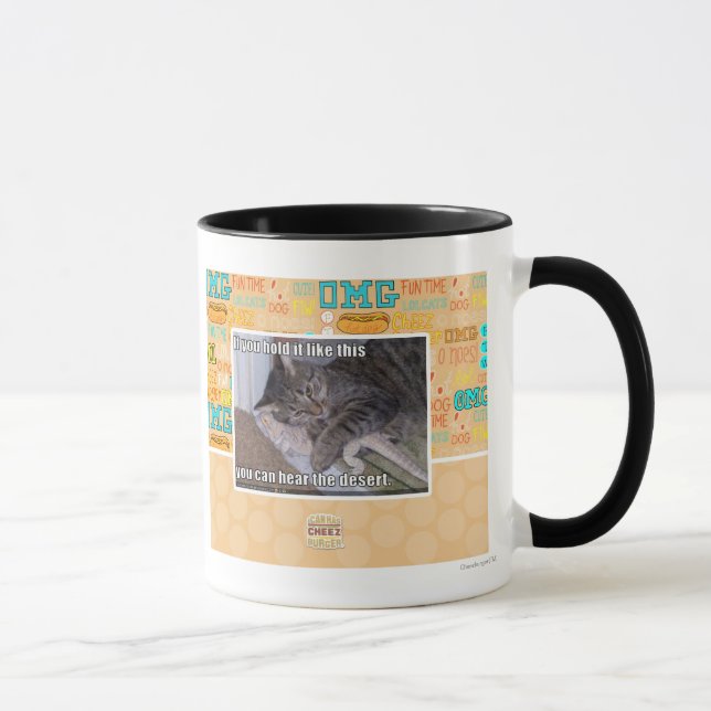 If you hold it like this mug (Right)