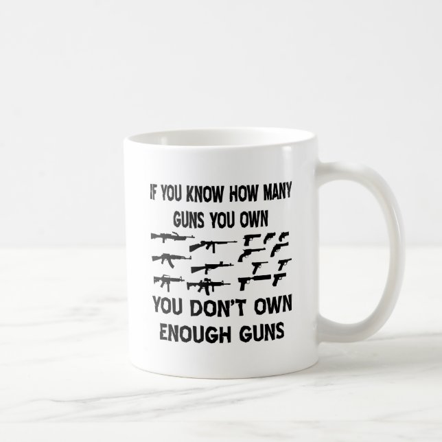 If You Know How Many Guns You Own Coffee Mug (Right)