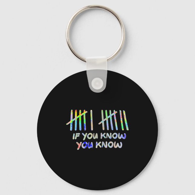 If You Know You Know 67 Six Seven Meme  Key Ring (Front)