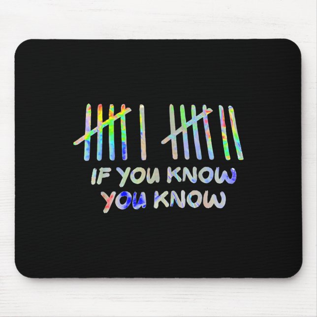 If You Know You Know 67 Six Seven Meme  Mouse Mat (Front)