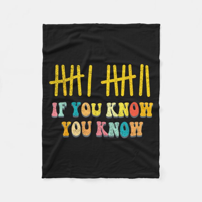 If You Know You Know 67 Trendy Six Seven Meme 6 7  Fleece Blanket (Front)