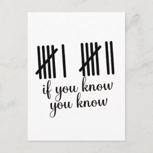 If You Know You Know Six Seven 6 7 Math  Holiday Postcard