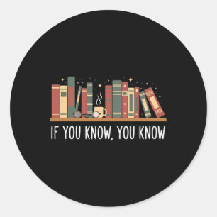 If You Know You Know Six Seven Book Christmas Classic Round Sticker