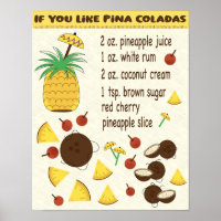 If You Like Pina Coladas recipe design