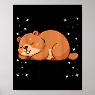 If You Love Me Let Me Sleep Funny Groundhog Day Gr Poster