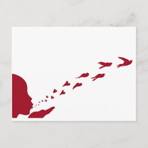 If you love something, set it free postcard