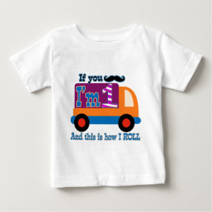 If you moustache I'm one and this is how I Roll Baby T-Shirt
