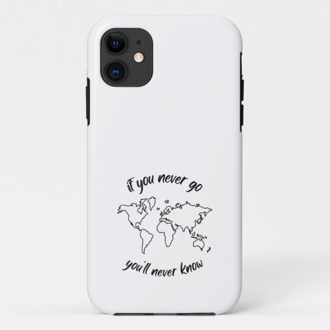 If You Never Go You Will Never Know Case-Mate iPhone Case (Back)