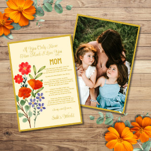 If You Only Knew How Much I Love You, Mom Holiday Card