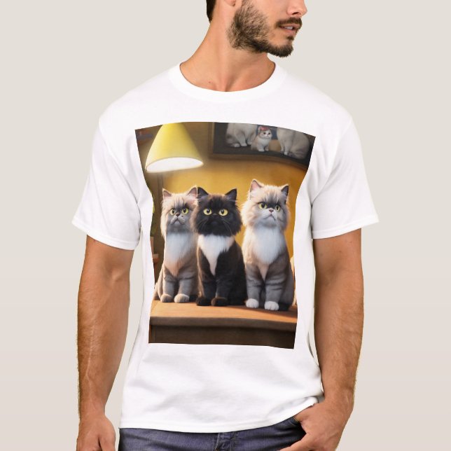 if you,re looking for the best cotton cat t-shirt, T-Shirt (Front)