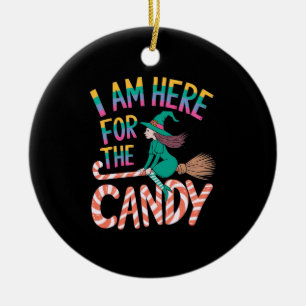 If You Read This She Fell Off Funny Halloween  Ceramic Tree Decoration