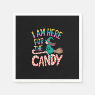 If You Read This She Fell Off Funny Halloween Napkin