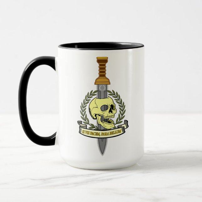 If You See Pacem, For Bellum.. Skull Mug (Left)