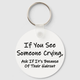If You See Someone Crying Key Ring