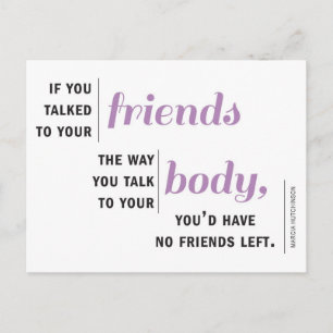 If You Talked to Your Friends Postcard