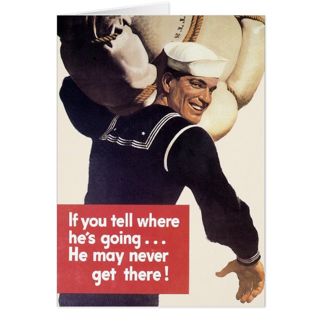 If you tell where he's going... (Front)