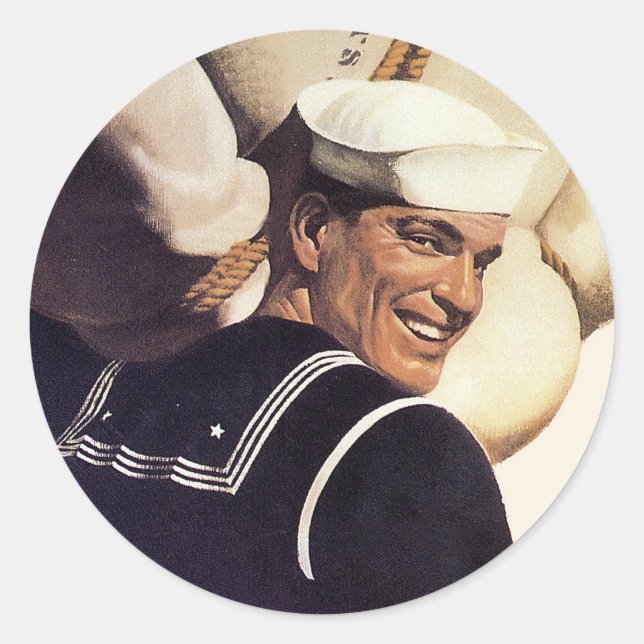 If you tell where he's going... classic round sticker (Front)