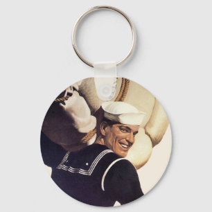 If you tell where he's going... key ring