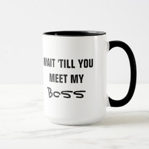 “If you think I’m…” custom text humor mugs