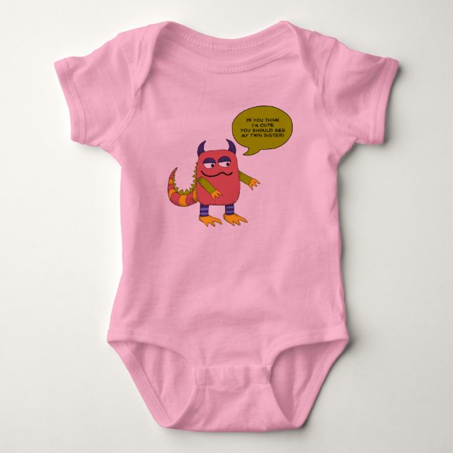 If You Think I'm Cute... Baby Bodysuit (Front)