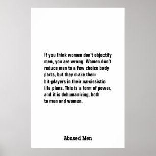If You Think Women Don’t Objectify Men … Poster
