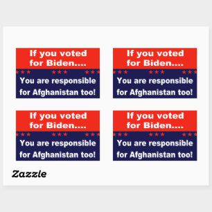 If you voted for Biden... Rectangular Sticker