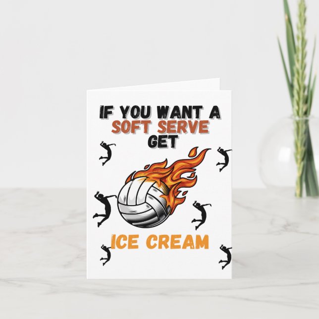 if you want a soft serve get ice cream thank you card (Front)
