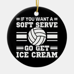 If You Want A Soft Serve Go Get Ice Cream Ceramic Tree Decoration