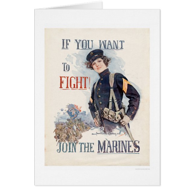 If You Want to Fight, Join the Marines (Front)
