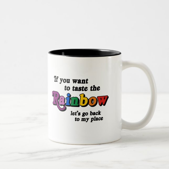 If you want to taste the rainbow Two-Tone coffee mug (Right)