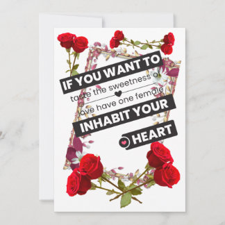 If you want to taste the sweetness of love have holiday card