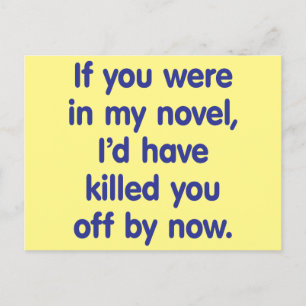 If you were in my novel holiday postcard