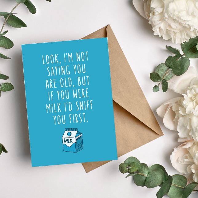If You Were Milk, I'd Sniff You Birthday Card (Creator Uploaded)