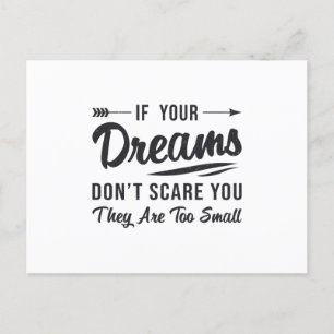 If Your Dreams Don't Scare You CEO Business Boss Postcard