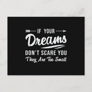 If Your Dreams Don't Scare You CEO Business Owner Postcard