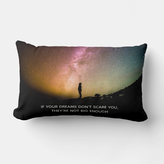 If your dreams don't scare you lumbar cushion (Front)