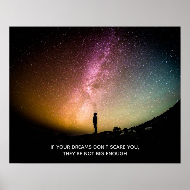 If your dreams don't scare you poster (Front)