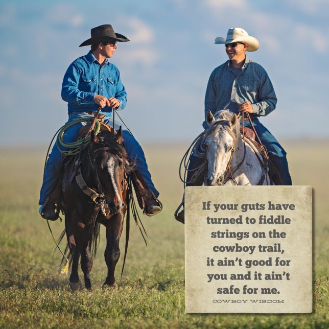 If your guts | Cowboy Wisdom | Southern Quotes Stone Coaster (Creator Uploaded)
