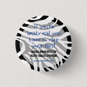 If You're Bendy And You Know It, Clap Your Feet! 3 Cm Round Badge