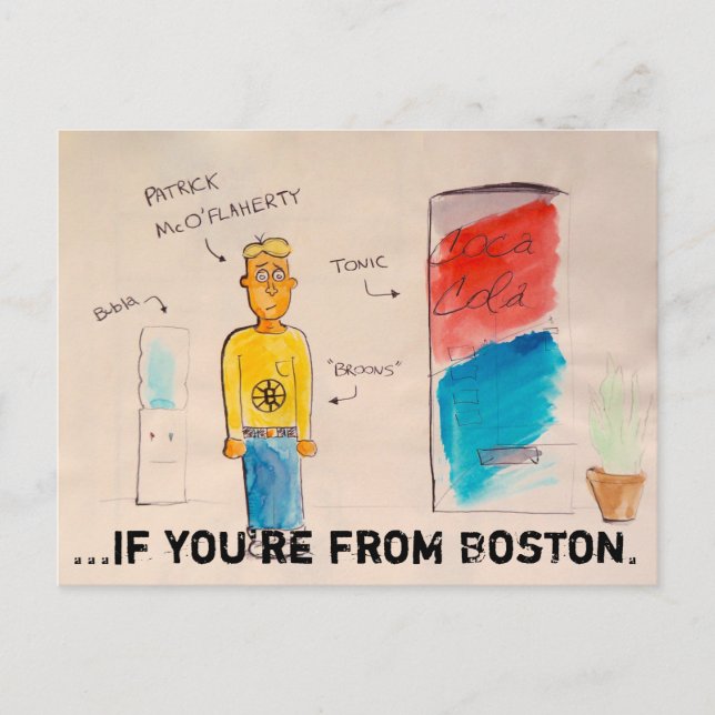 If you're from Boston doode postcard (Front)