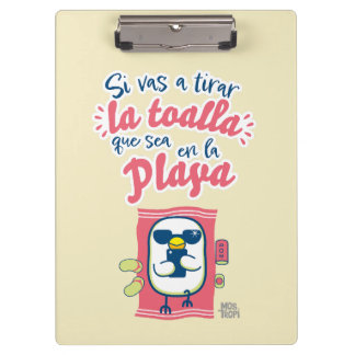 If you're gonna throw in the towel clipboard