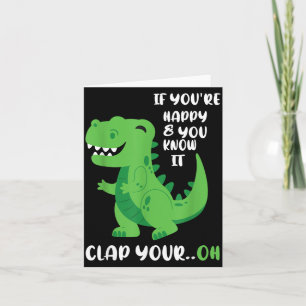 If Youre Happy and You Know It Clap Your Hands Oh Card