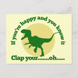 If youre happy and you know it postcard