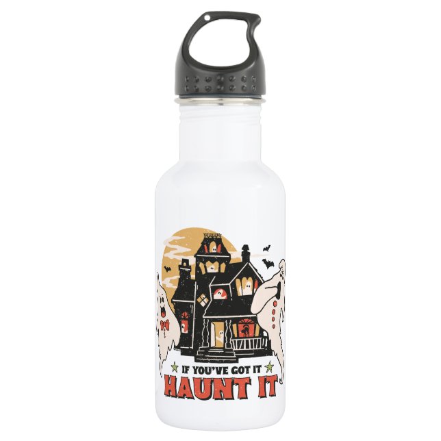 If You've Got It, Haunt It -Ghouls and Scary House 532 Ml Water Bottle (Front)