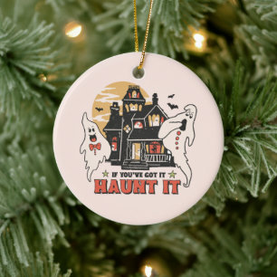 If You've Got It, Haunt It -Ghouls and Scary House Ceramic Tree Decoration