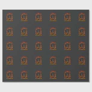 If Zombies Chase Us Im Tripping You Graveyard Bats Wrapping Paper