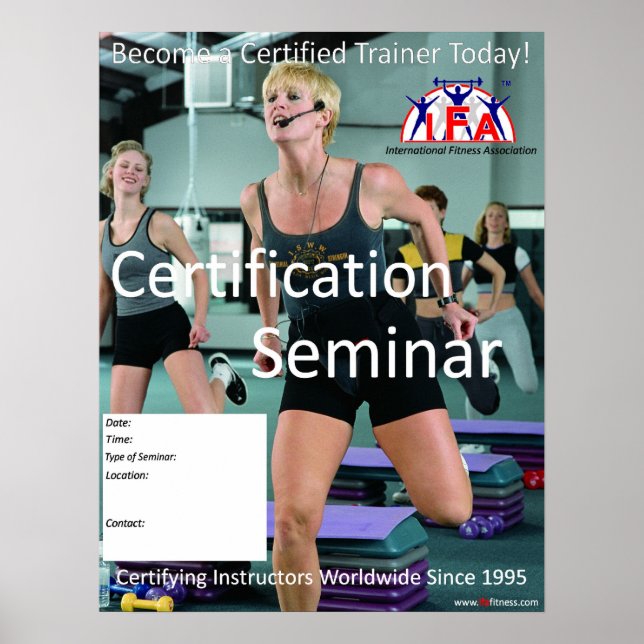 IFA Trainer Seminar Poster (Front)
