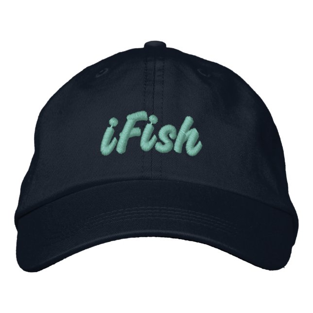 iFish in Lake Tahoe, Sierra Nevada Mountains Embroidered Hat (Front)