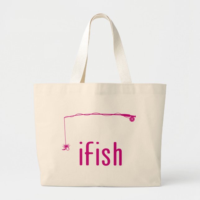 ifish large tote bag (Front)
